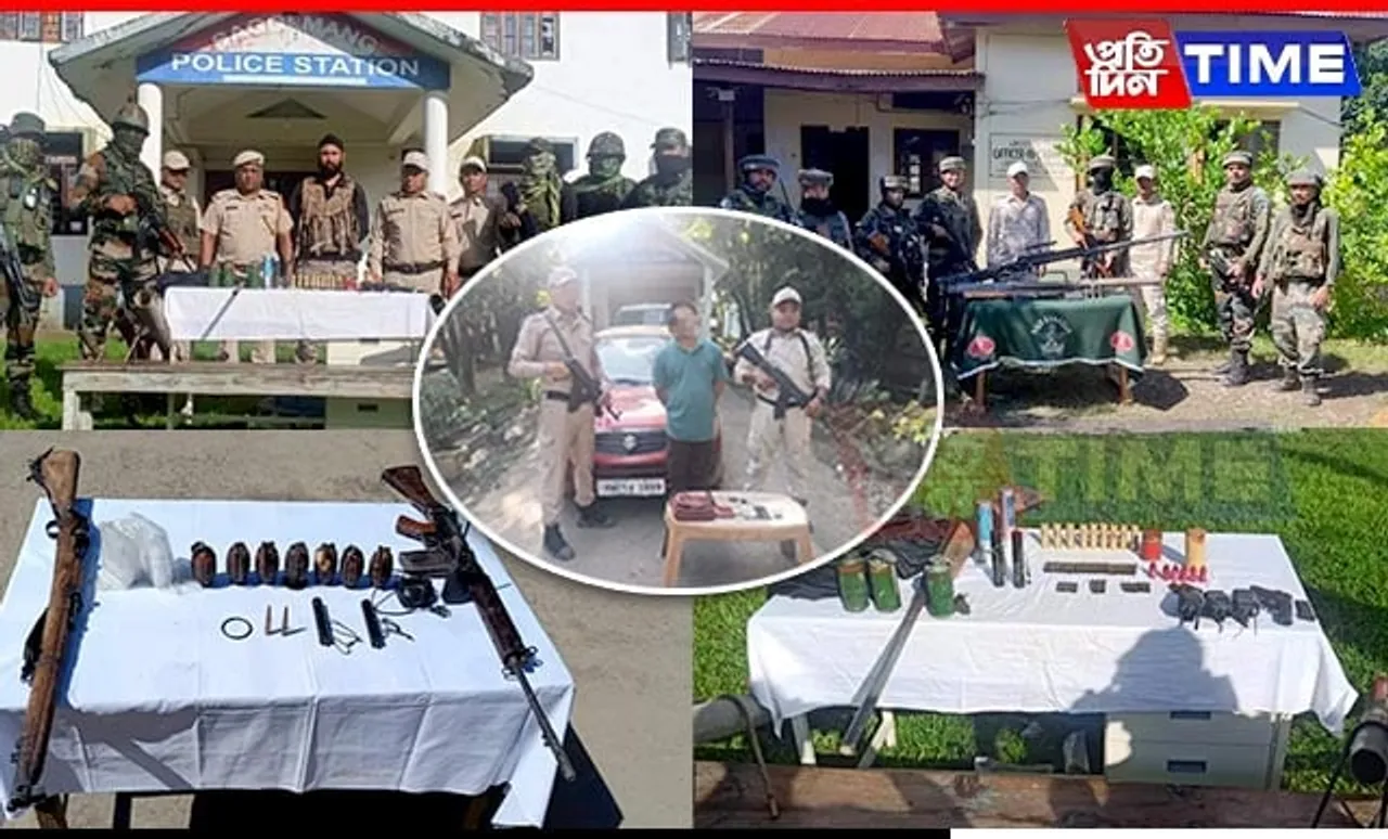 Manipur Police Arrest KCP Cadre, Seize Cache of Weapons in Separate Ops